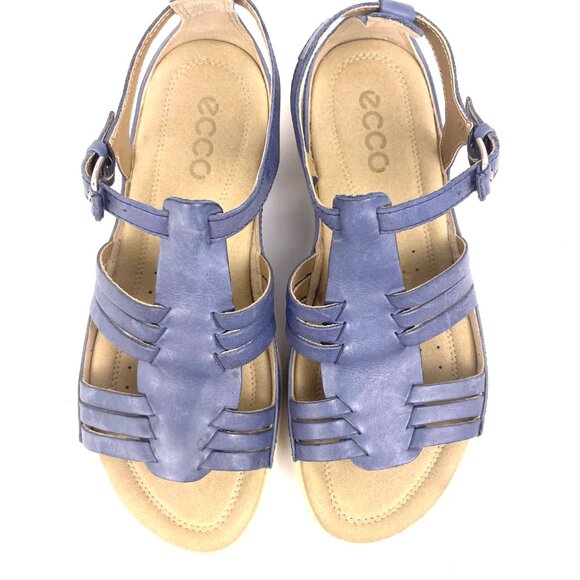 ECCO Damara Women’s Leather Fisherman Blue Sandals 240933 Size EU 36 /US 5.5 - Picture 3 of 11